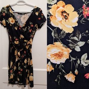 Faux Wrap Dress (Rebel Sugar - M)